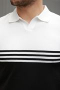 Erkek Parça Renk Yakalı Kısa Kollu T-shirt resmi